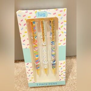 Lug Multicolor Pen Set - 3 Pack. “Sprinkles”. New in Box